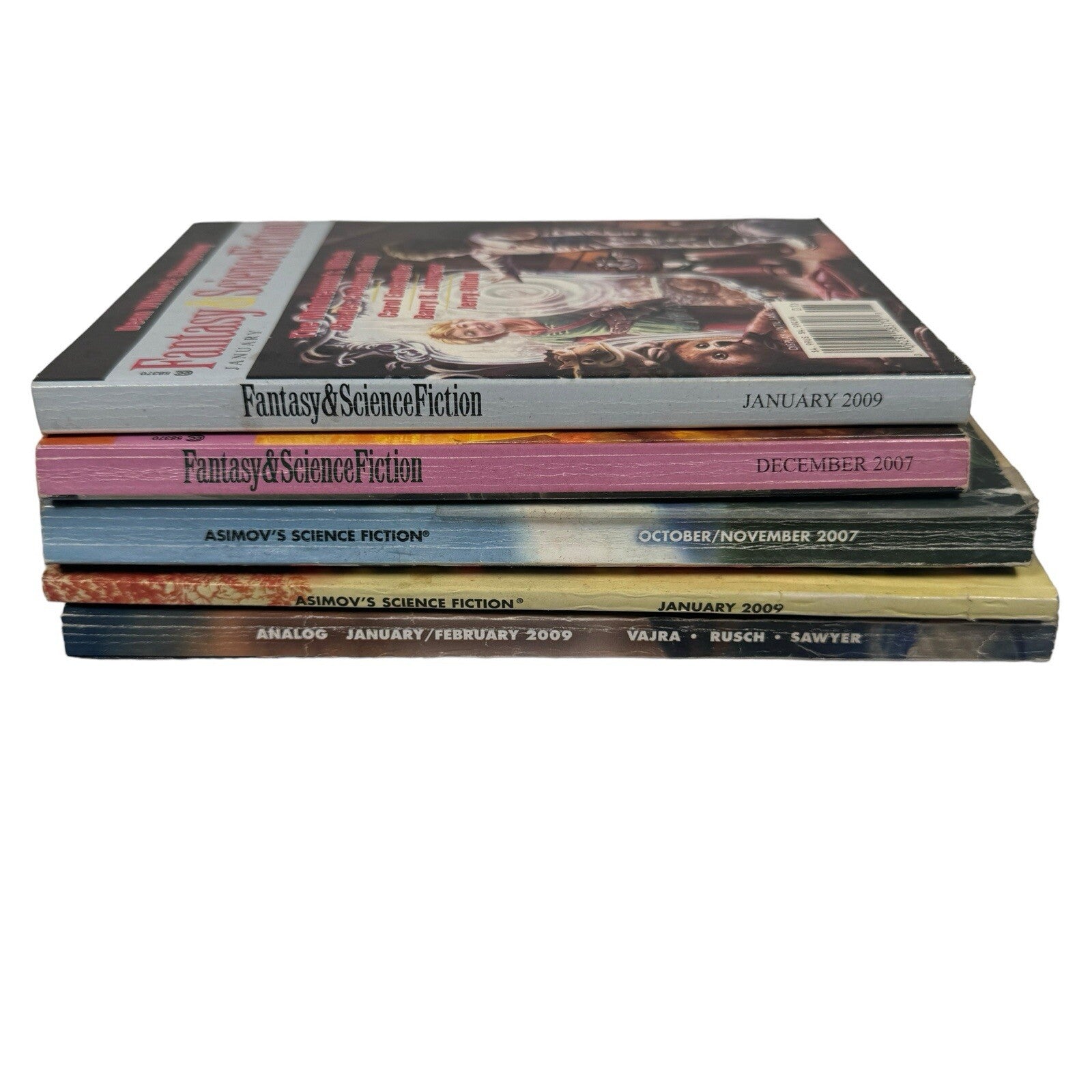 Mixed Lot Of Science Fiction Magazines Asimov Fantasy & Science Fiction Analog